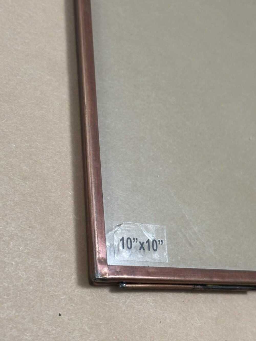 Anthropologie Viteri Hanging Ribbon Frame Square 10x10 Brass Single Gallery Wall - Picture 3 of 6